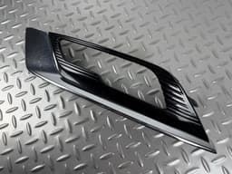 Решітка переднього бампера ліва Ford Fusion mk5 17-18 під птф LED глянець, з хром молдингом - превью 3